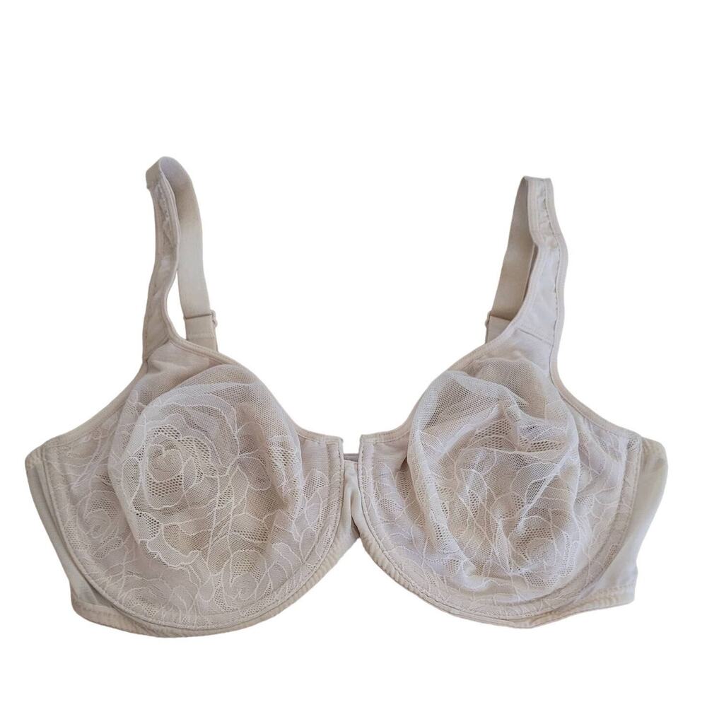 Wacoal Beige Underwire Floral Lace Bra 38DD